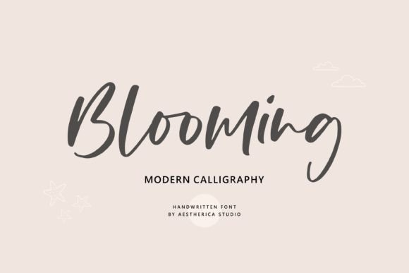 Blooming Font - Featured Image