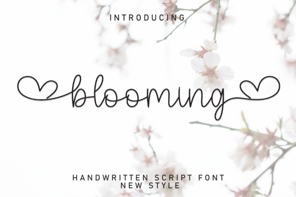 Blooming Font - Featured Image