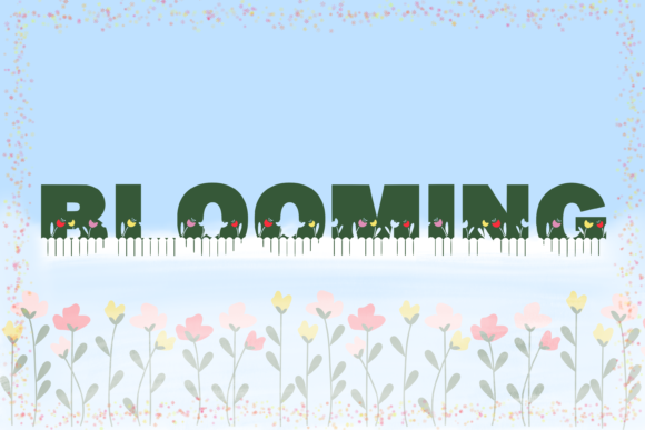 Blooming Font - Featured Image