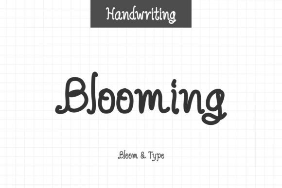 Blooming Font - Featured Image