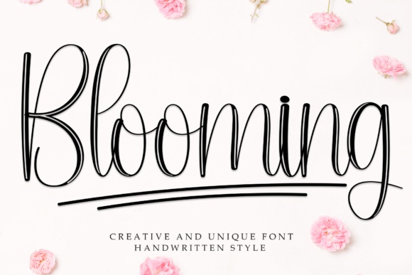 Blooming Font - Featured Image