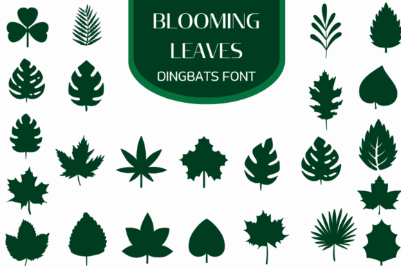 Blooming Leaves Font - Featured Image