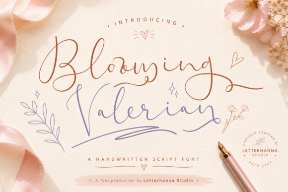 Blooming Valerian Font - Featured Image
