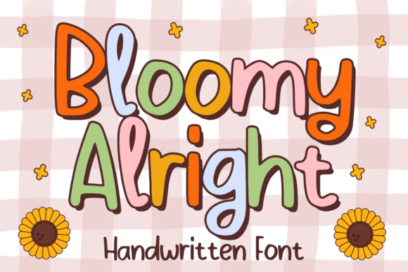 Bloomy Alright Font - Featured Image