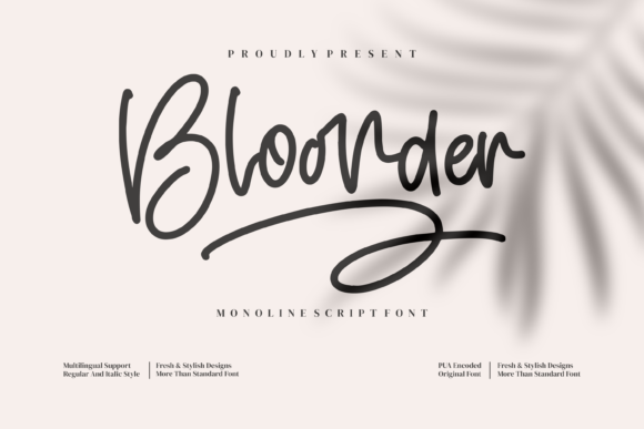 Bloonder Font - Featured Image