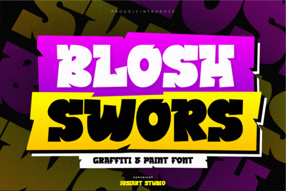 Blosh Swors Font - Featured Image