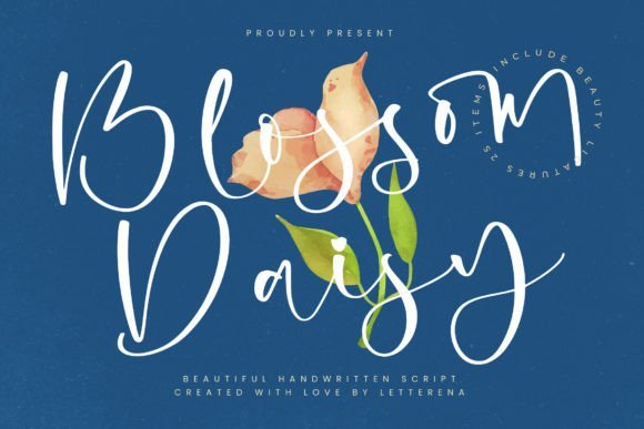 Blossom Daisy Font - Featured Image