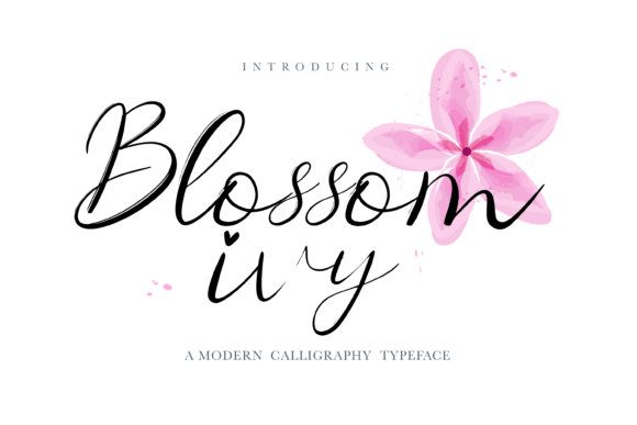 Blossom Ivy Font - Featured Image