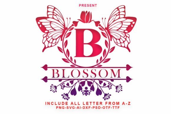 Blossom Monogram Font - Featured Image