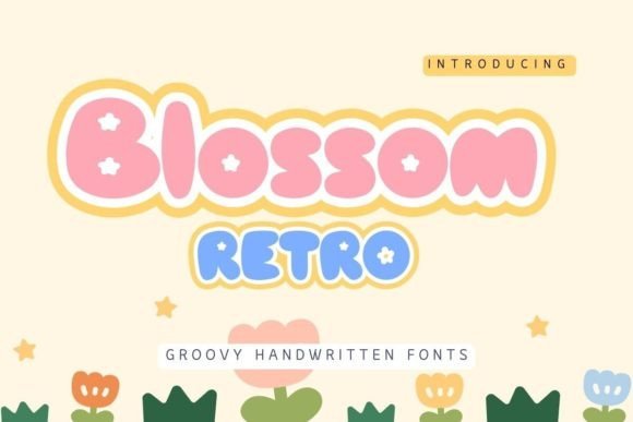 Blossom Retro Font - Featured Image