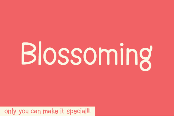 Blossoming Font - Featured Image
