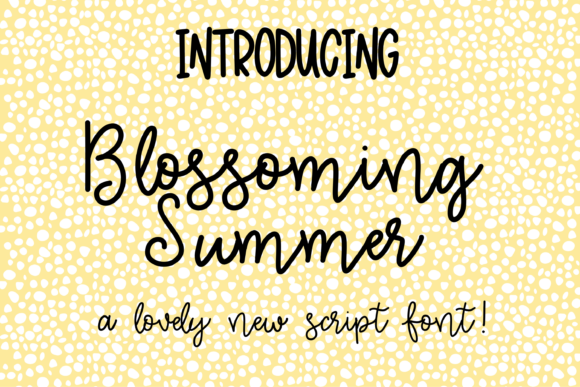 Blossoming Summer Font - Featured Image