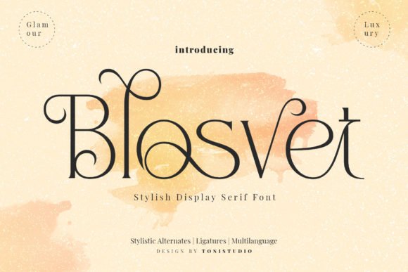 Blosvet Font - Featured Image