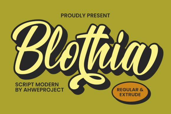 Blothia Font - Featured Image