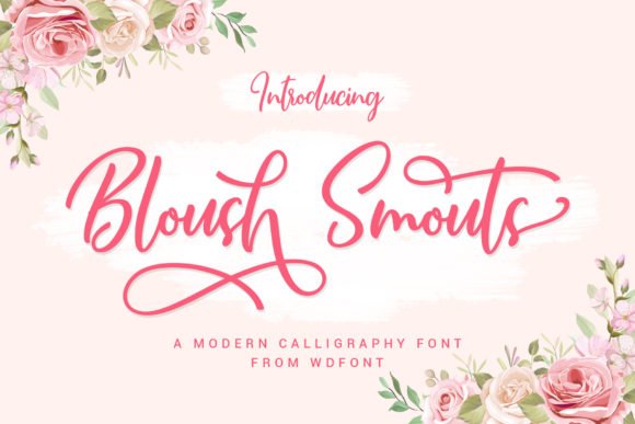 Bloush Smouts Font - Featured Image