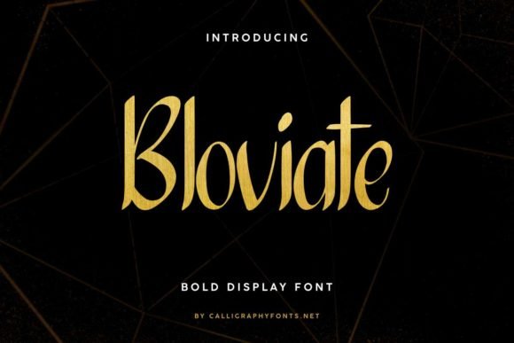 Bloviate Font - Featured Image