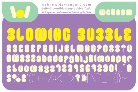 Blowing Bubble Font - Featured Image