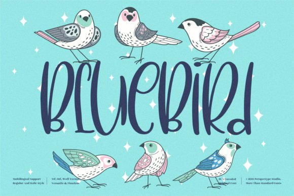 BlueBird Font - Featured Image