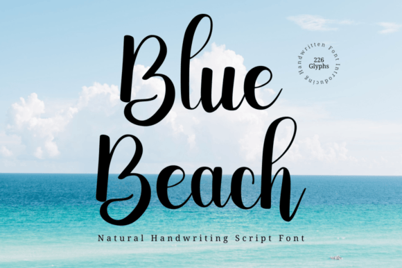 Blue Beach Font - Featured Image