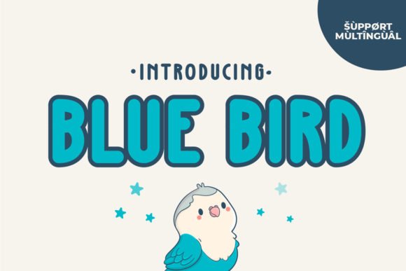 Blue Bird Font - Featured Image