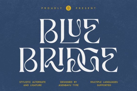 Blue Bridge Font - Featured Image