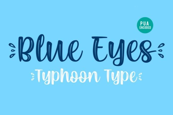 Blue Eyes Font - Featured Image