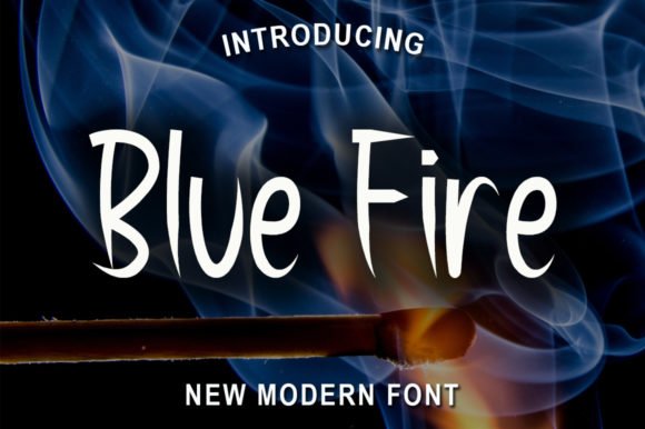 Blue Fire Font - Featured Image