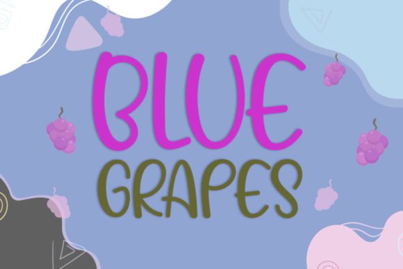 Blue Grapes Font - Featured Image
