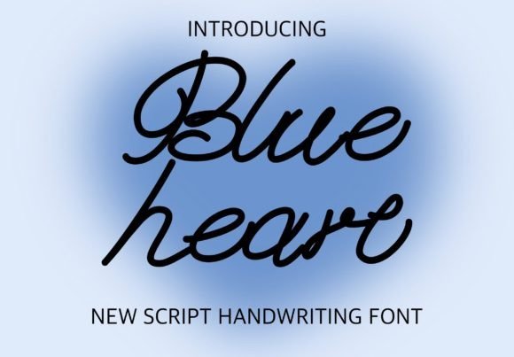 Blue Heart Font - Featured Image