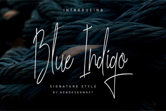 Blue Indigo Font - Featured Image