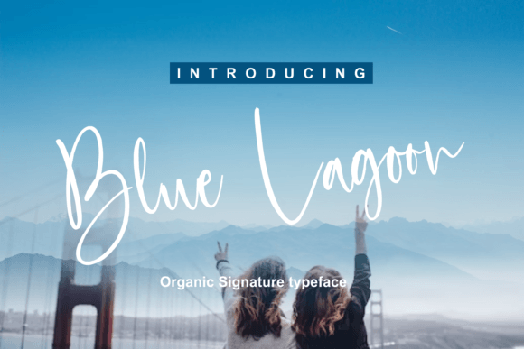 Blue Lagoon Font - Featured Image