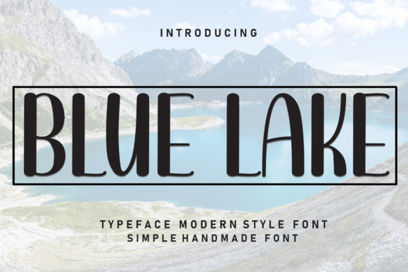 Blue Lake Font - Featured Image