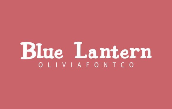 Blue Lantern Font - Featured Image