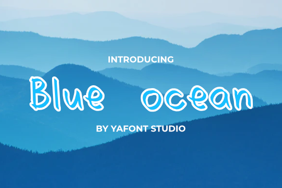 Blue Ocean Font - Featured Image