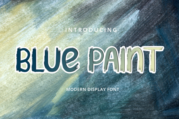 Blue Paint Font - Featured Image