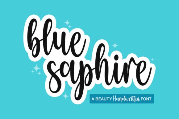 Blue Saphire Font - Featured Image