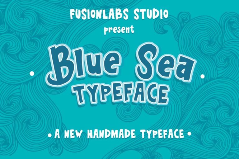 Blue Sea Font - Featured Image