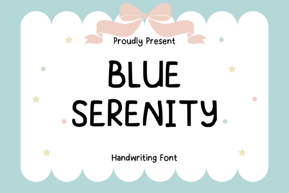 Blue Serenity Font - Featured Image