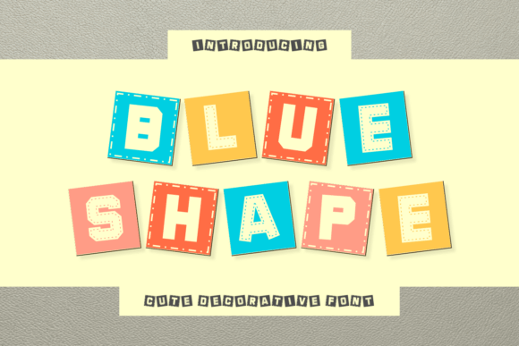 Blue Shape Font - Featured Image