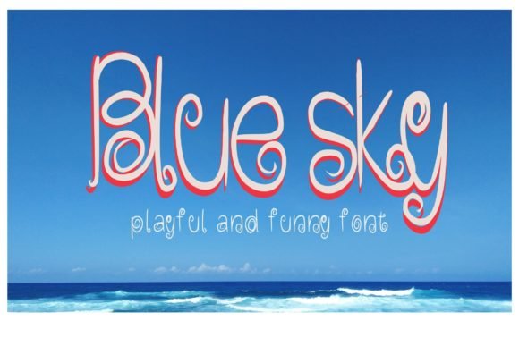 Blue Sky Font - Featured Image