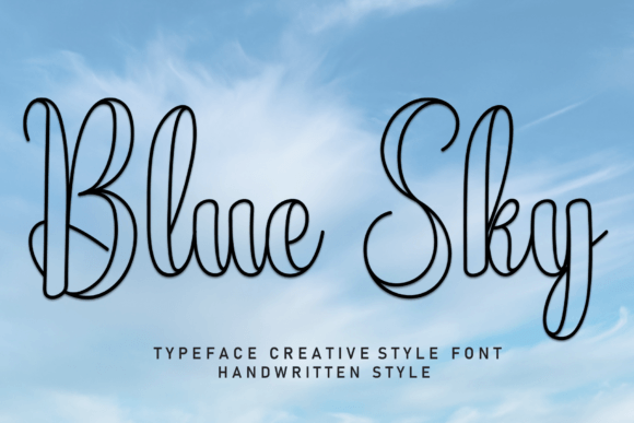 Blue Sky Font - Featured Image