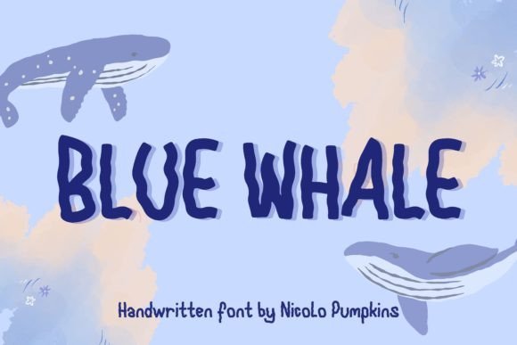 Blue Whale Font - Featured Image