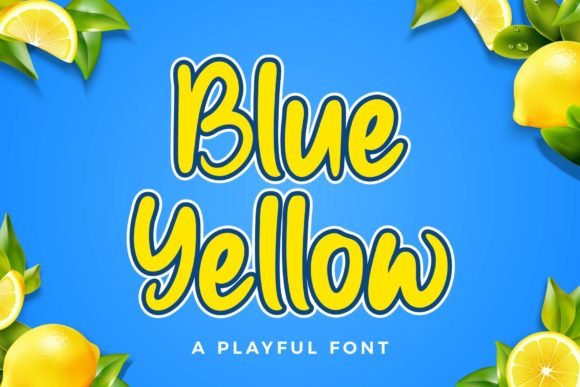 Blue Yellow Font - Featured Image