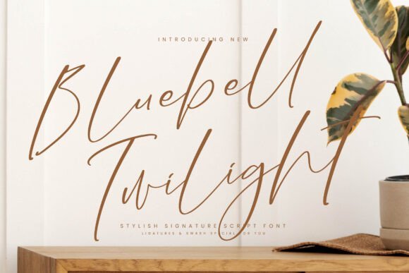 Bluebell Twilight Font - Featured Image