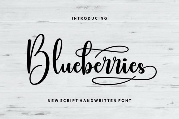 Blueberries Font - Featured Image