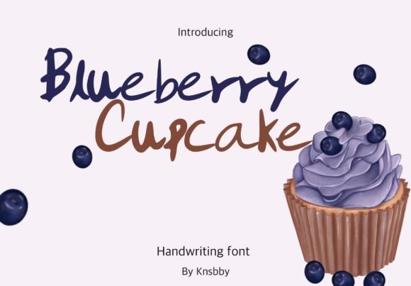 Blueberry Cupcake Font - Featured Image