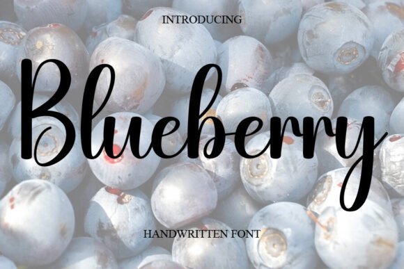 Blueberry Font - Featured Image