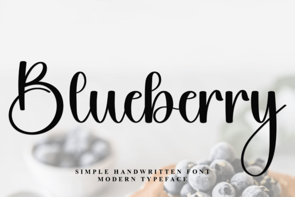 Blueberry Font - Featured Image