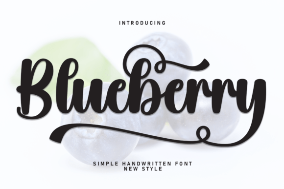 Blueberry Font - Featured Image