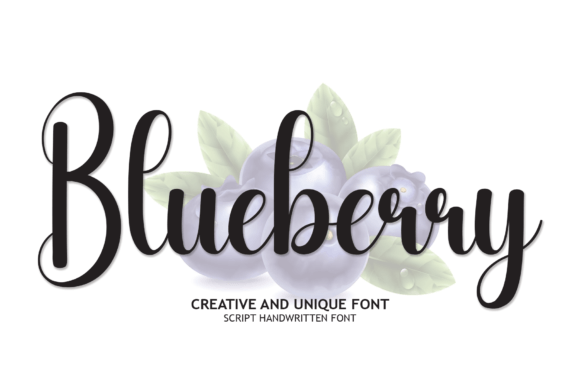 Blueberry Font - Featured Image